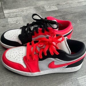 Jordan 1 low Red and black unique sneakers